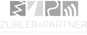Logo der Zubler & Partner AG in Grautönen