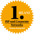Bilanz Telekom Rating 2019 Siegel